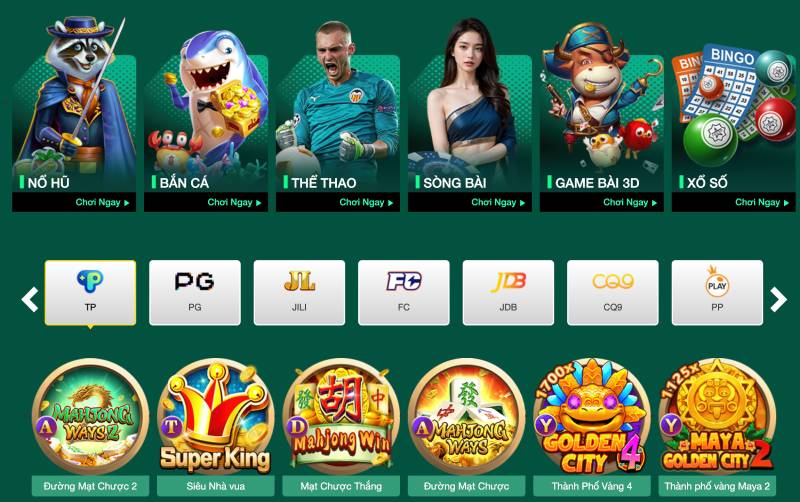 Kho giải trí đa dạng – Cá cược thể thao, sòng bạc, xổ số và slot